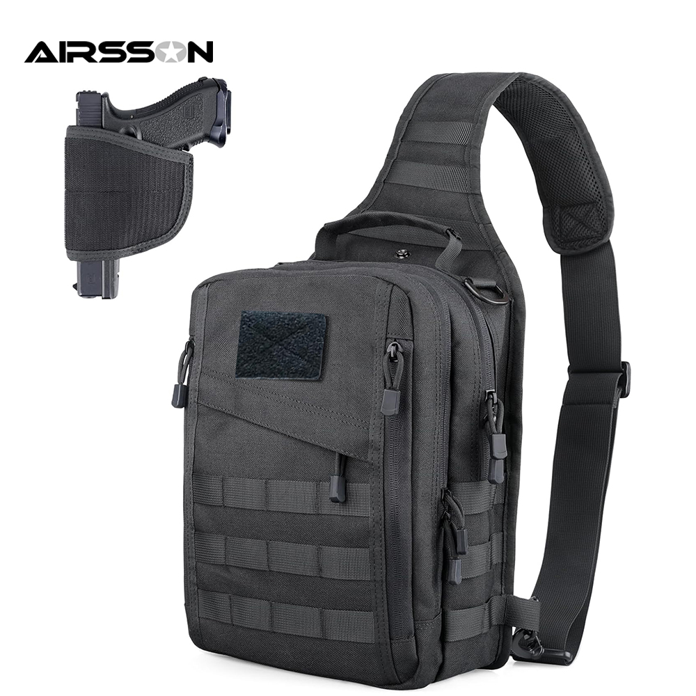 Edc Concealed Carry Sling Bag - Taktik Sling Sırt Çantası Gizli Taşıma