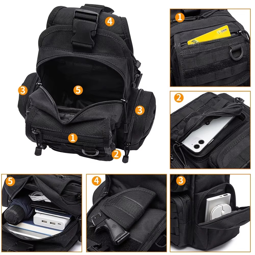 Taktik Tabanca Çantası, Gizli  - Edc Concealed Carry Sling Bag incelemesi ve fiyatı