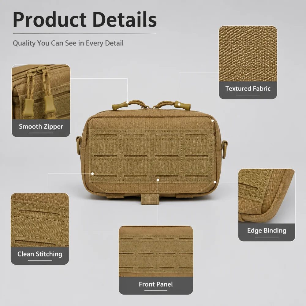 Çok Amaçlı Molle EDC Bel Çanta - Edc Carry Fanny Pack incelemesi ve fiyatı